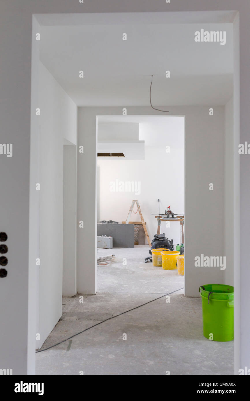 Construction site of a house Stock Photo - Alamy