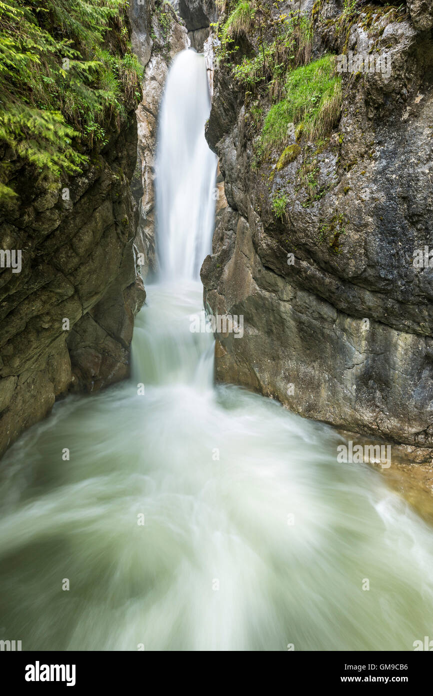 Germany, Bavaria, Tatzelwurm waterfall at Sudelfeld Stock Photo