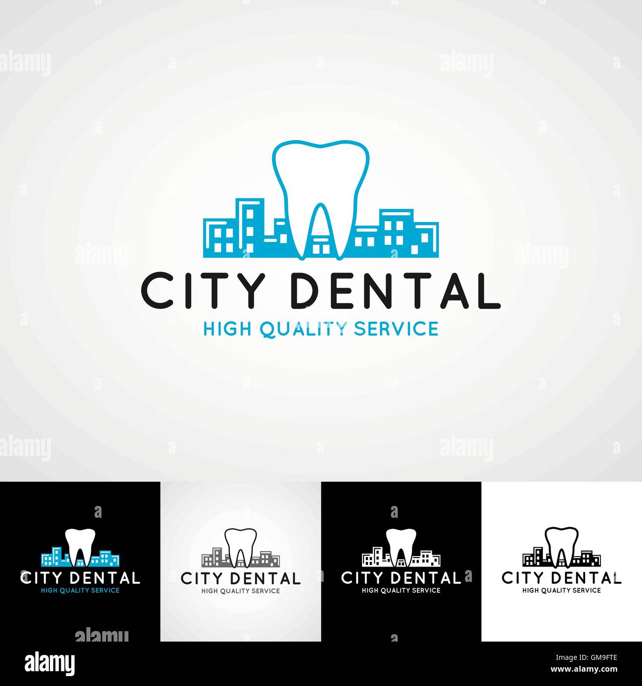Dental logo template. Teethcare icon set. dentist clinic insignia, doctor  practice sign, orthodontist illustration concept for stationary, tooth  branding t-shirts picture, business card graphic, medical products or  medicine poster image Stock Vector