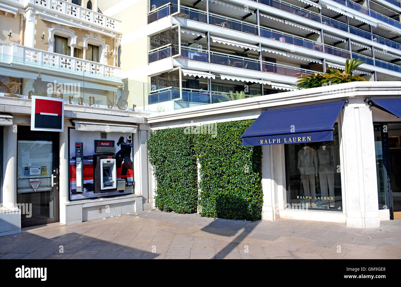 Societe Generale bank and Ralph Lauren boutique Boulevard de la Croisette  Cannes Provence-Alpes-Cote d'Azur France Stock Photo - Alamy