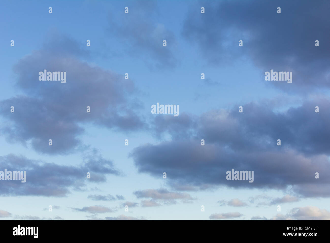 Moody sky at dusk Stock Photo