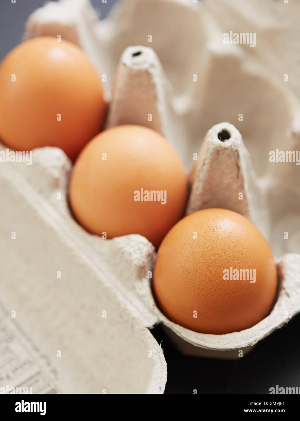 Eggs in carton Stock Photo Alamy