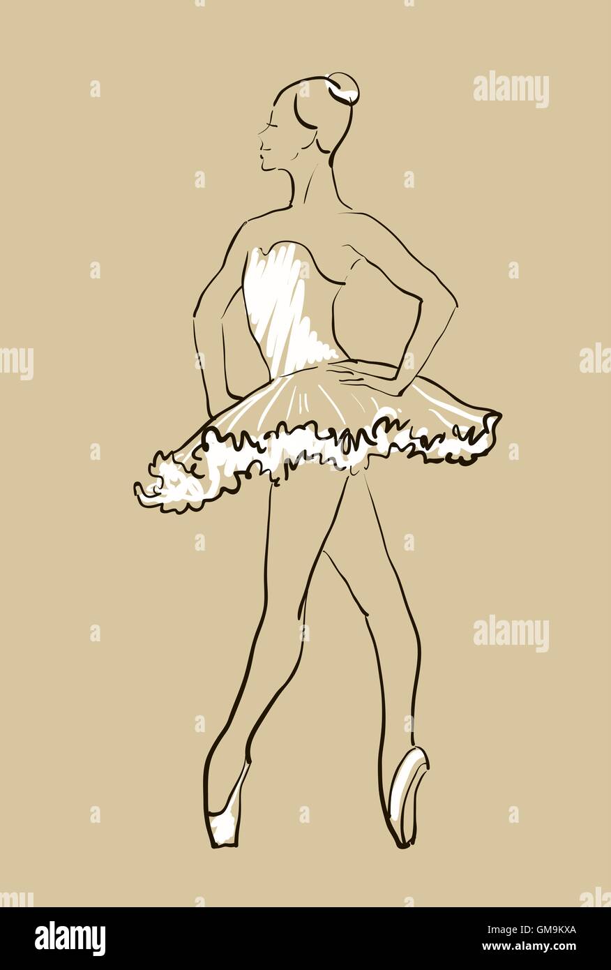 Ballet dancer vector hi-res stock photography and images - Page 10 - Alamy