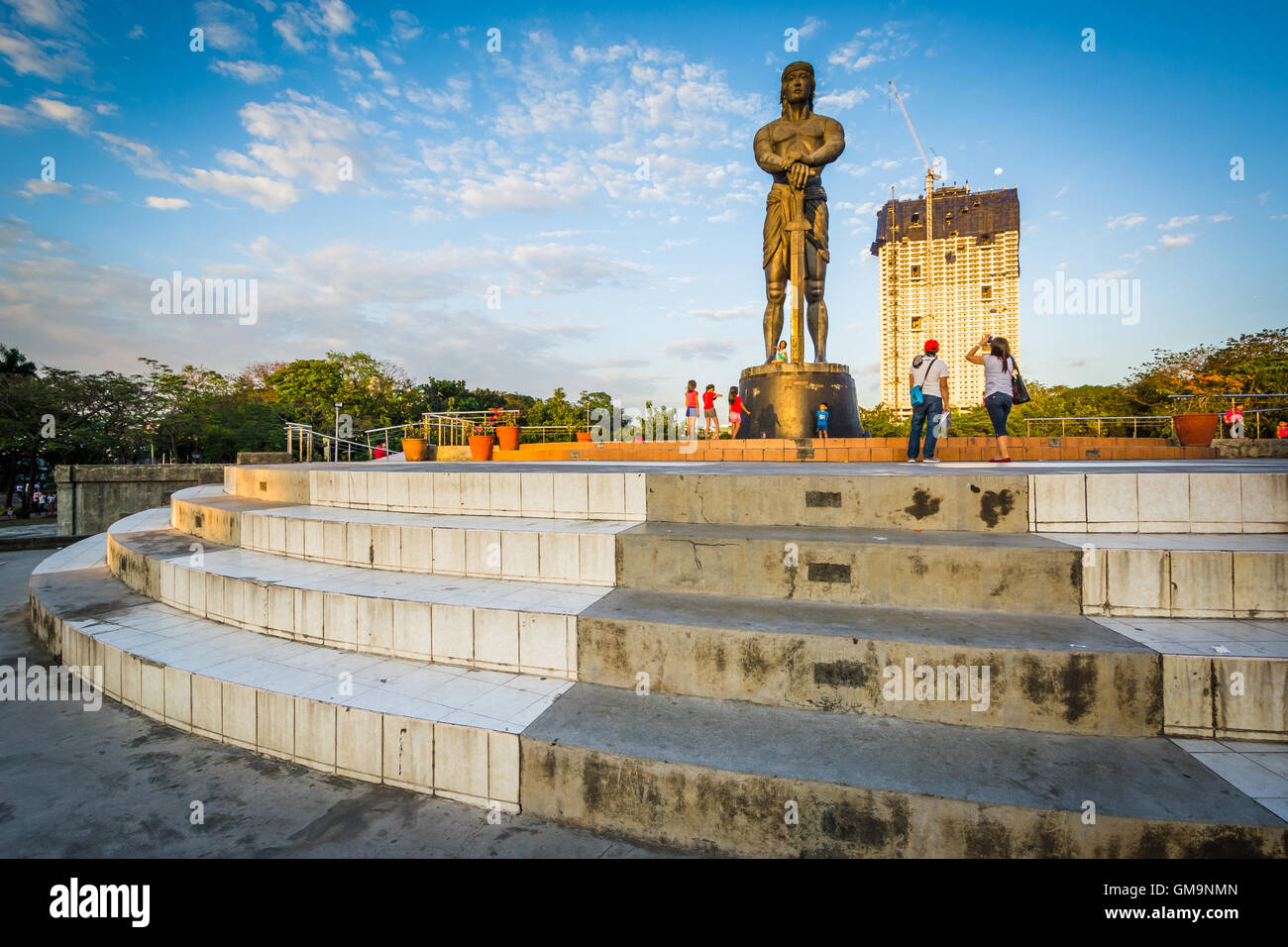 The Lapu Lapu Monument at Rizal Park, in Ermita, Manila, The Philippines. Stock Photo