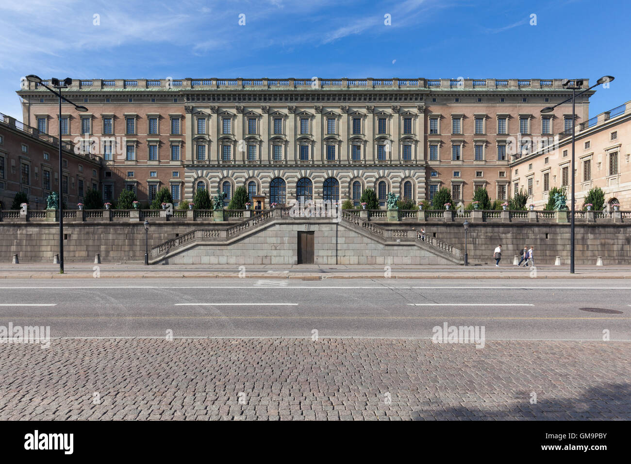 Stockholm, Sweden - Aug 24, 2016 : Front View Of Swedish Royal Palace ...