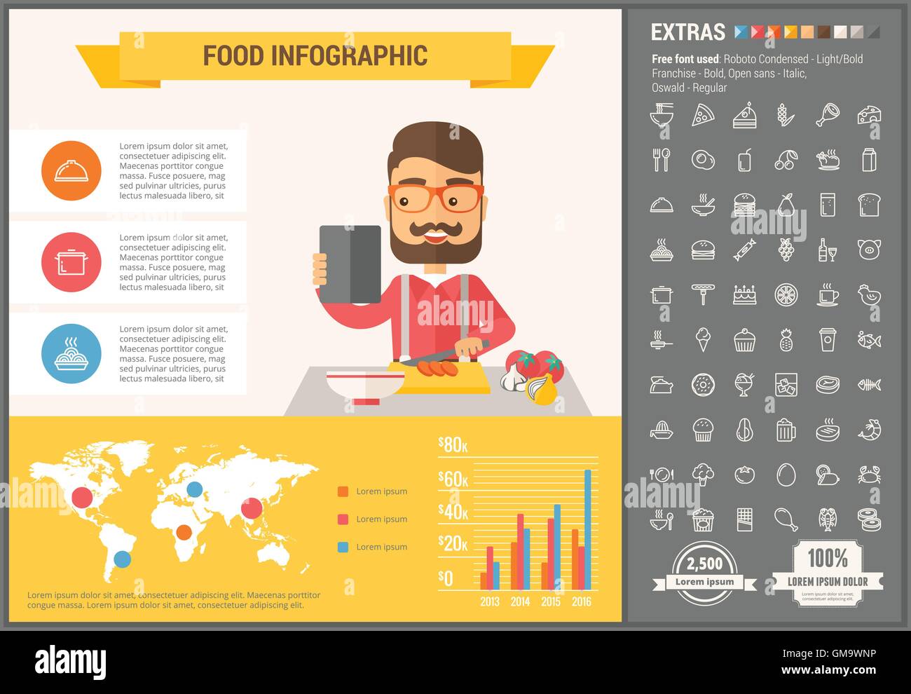 Education flat design Infographic Template Stock Vector Image & Art - Alamy