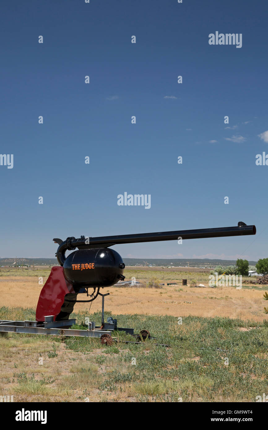 Moriarty, New Mexico "The Judge," a cannon shaped as a sixshooter