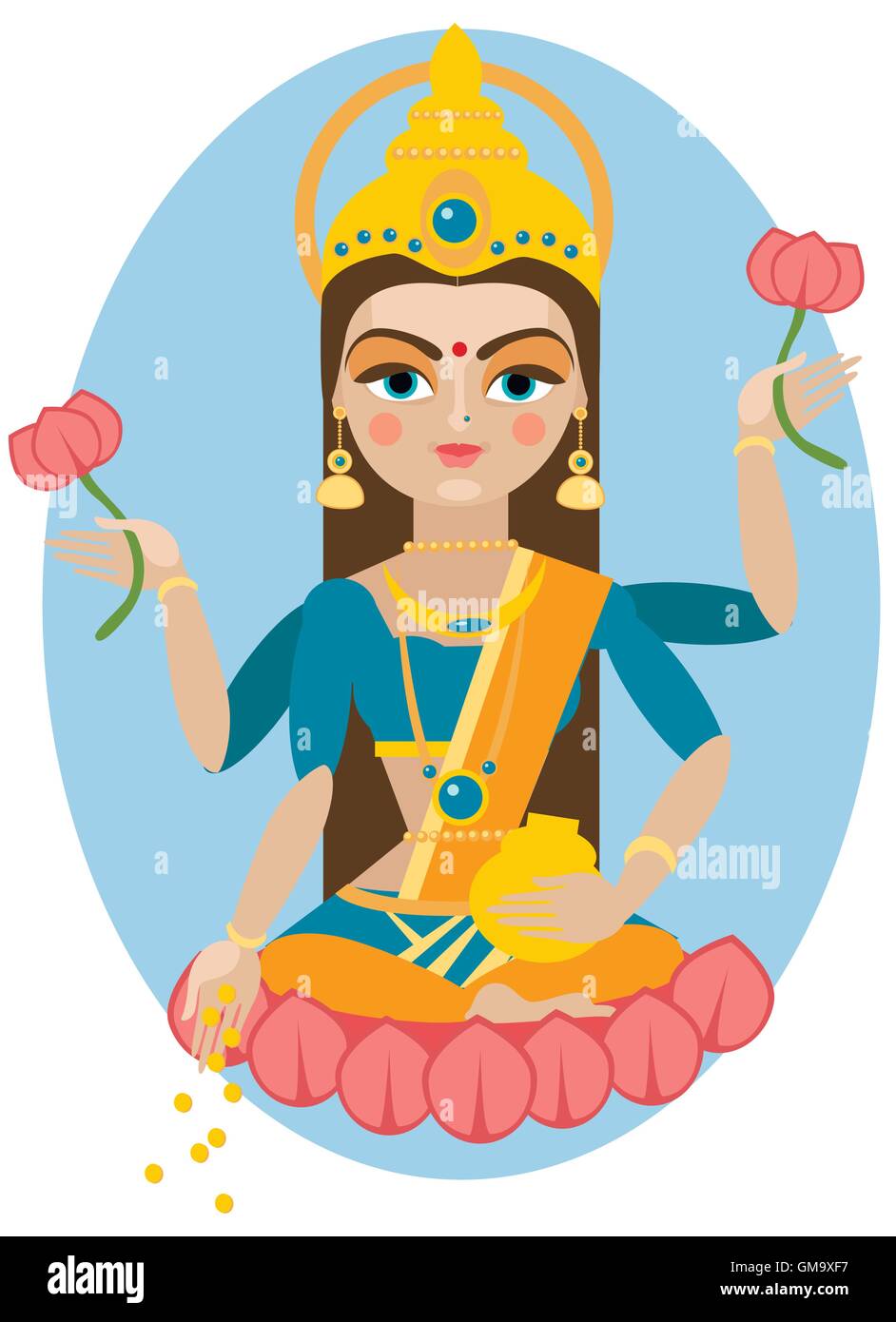 Lakshmi Stock Vector Images - Alamy