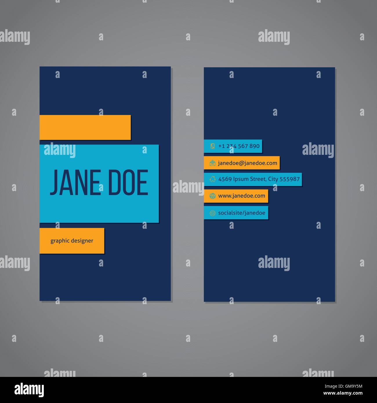 Simplistic Card Id card designer hi-res stock photography and images - Alamy