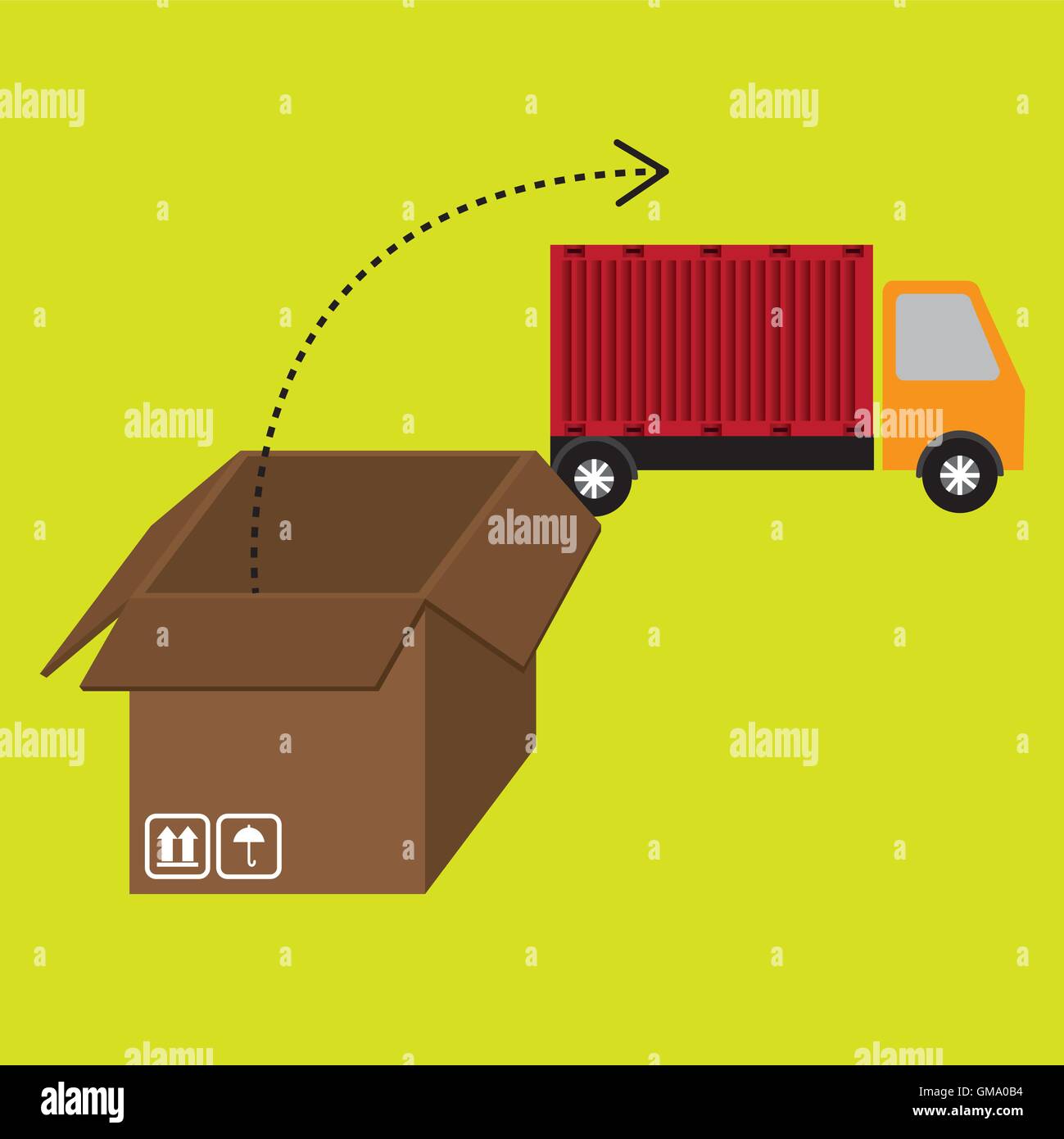 box pack carton delivery Stock Vector Image & Art - Alamy