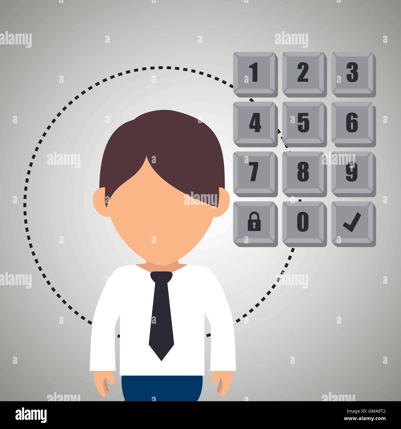 Protection Character character secure protection Stock Vector Image & Art - Alamy