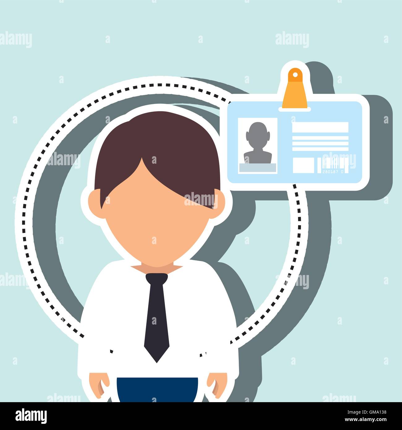 Protection Character Shield protection photo Stock Vector Images - Alamy