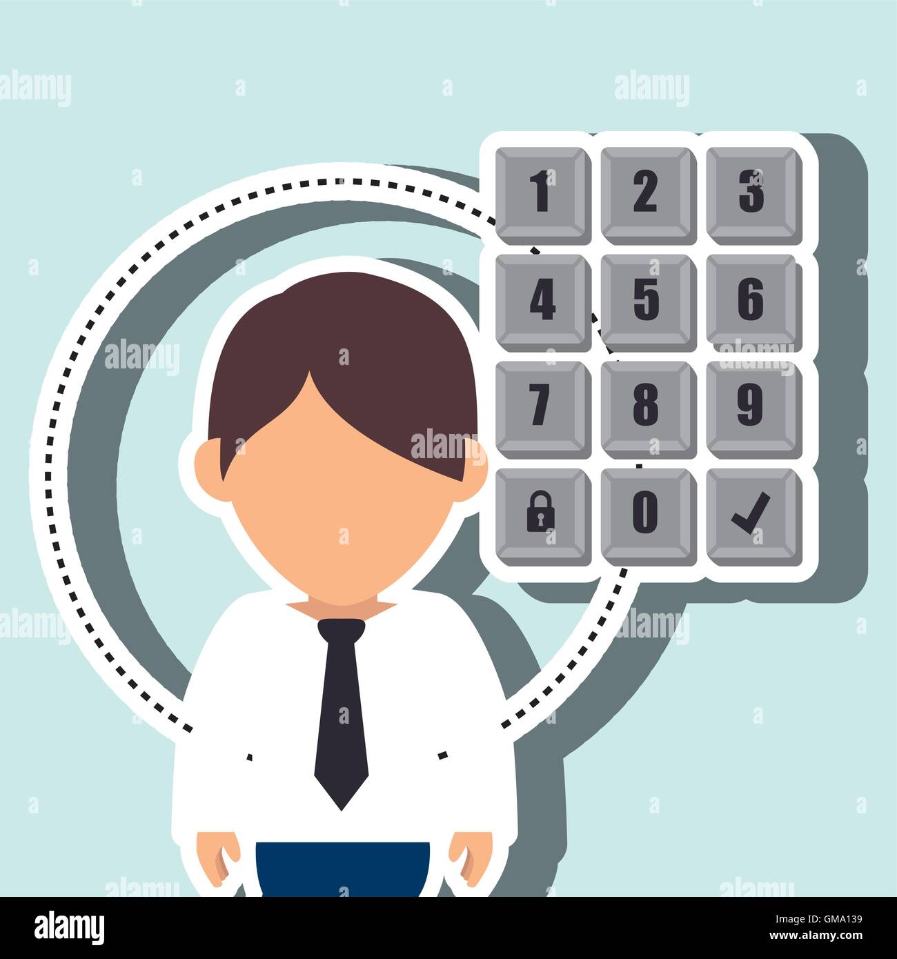 Protection Character character secure protection Stock Vector Image & Art - Alamy