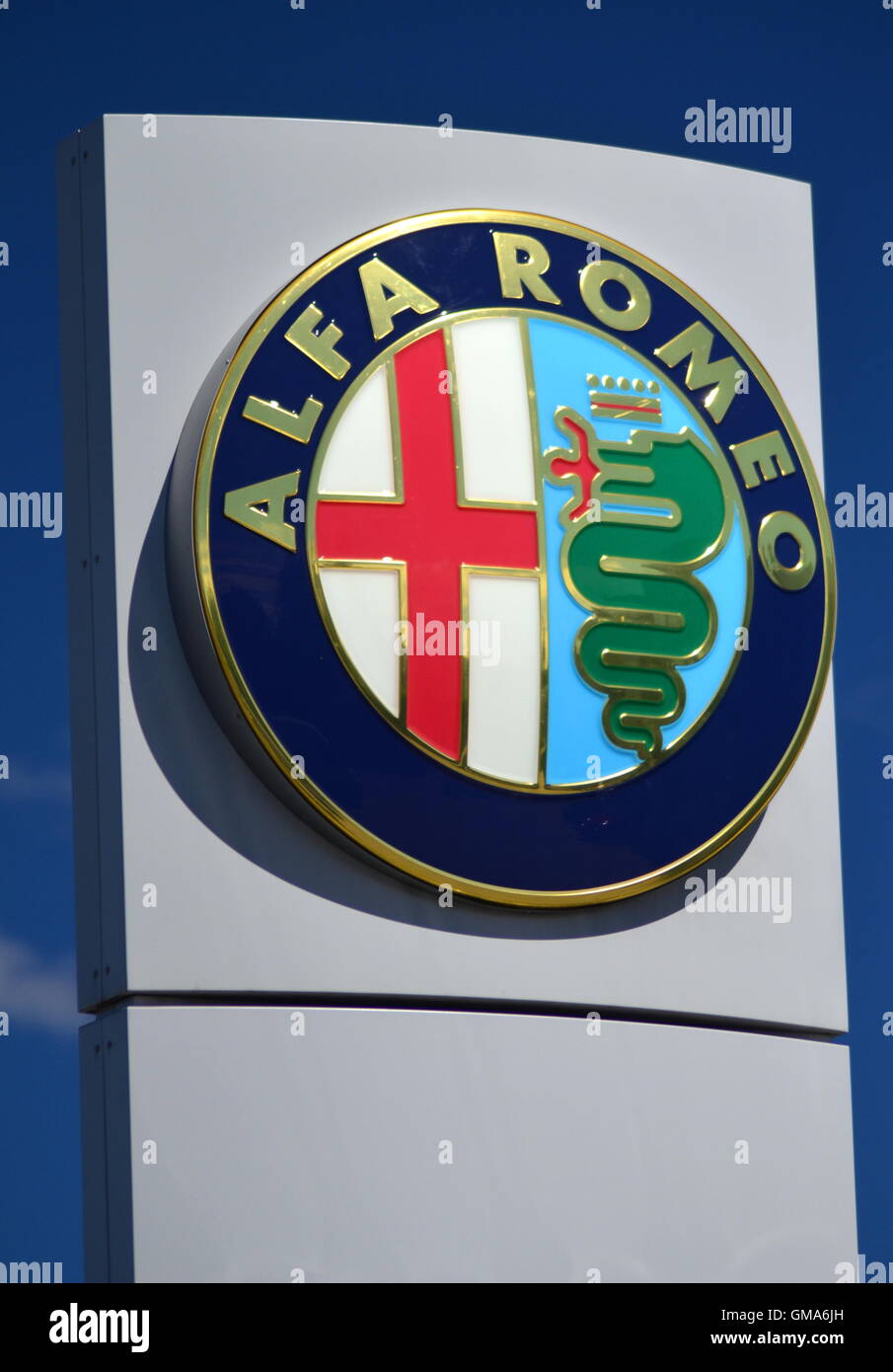 Emblem of Alfa Romeo Stock Photo - Alamy
