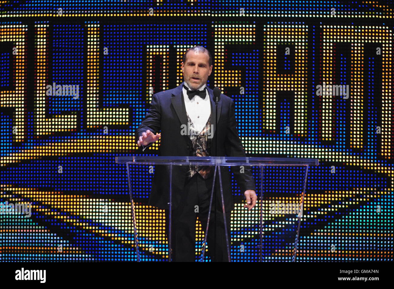 New York, NY- March 28: Shawn Michaels attends the 2015 WWE Hall Of Fame on  March 28, 2015 at the SAP Center in San Jose, California. (C) George  Napolitano/ MediaPunch Stock Photo - Alamy