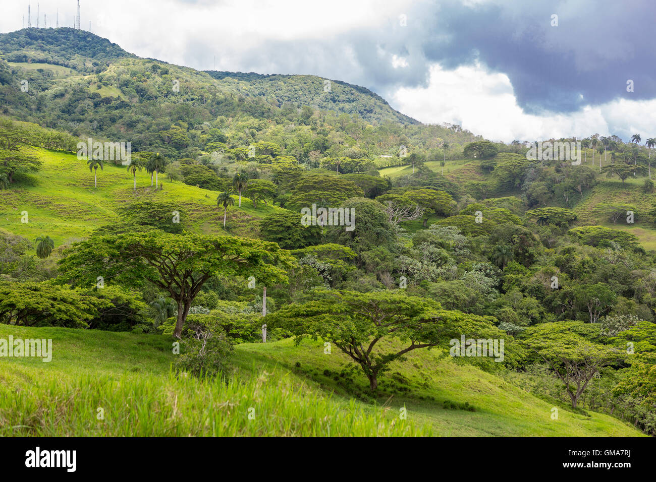 DOMINICAN REPUBLIC - Landscape in mountains, northern DR Stock Photo - Alamy