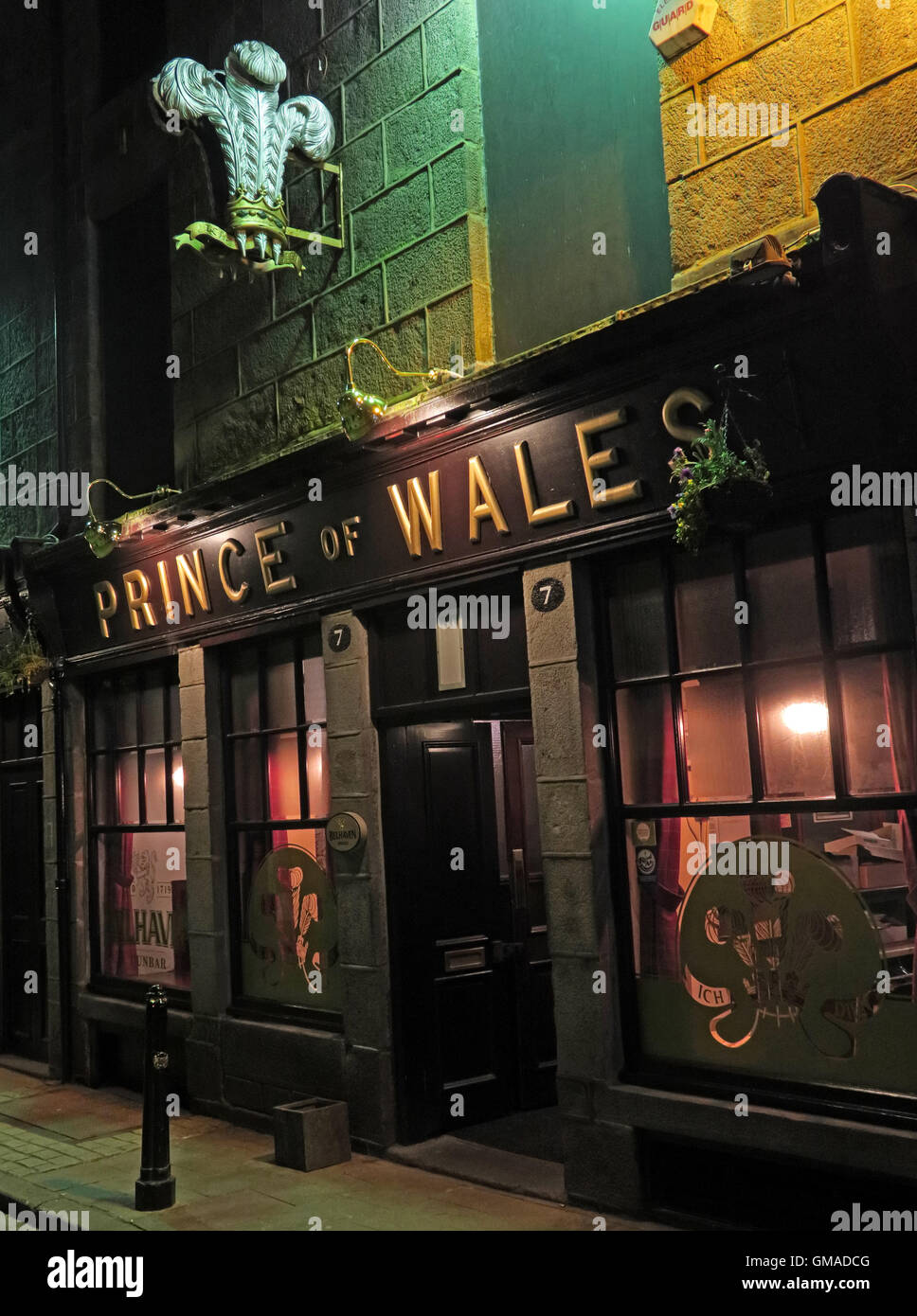 Prince Of Wales, Real Ale Pub in Aberdeen, CAMRA and Orkney beers, Scotland, UK Stock Photo