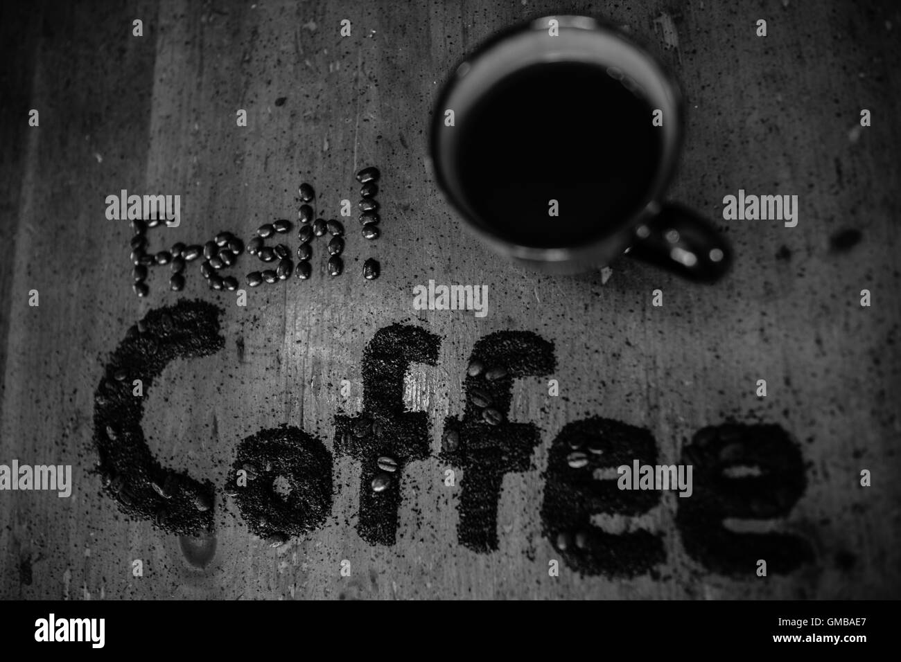 Fresh Hot Coffee Stock Photo Alamy