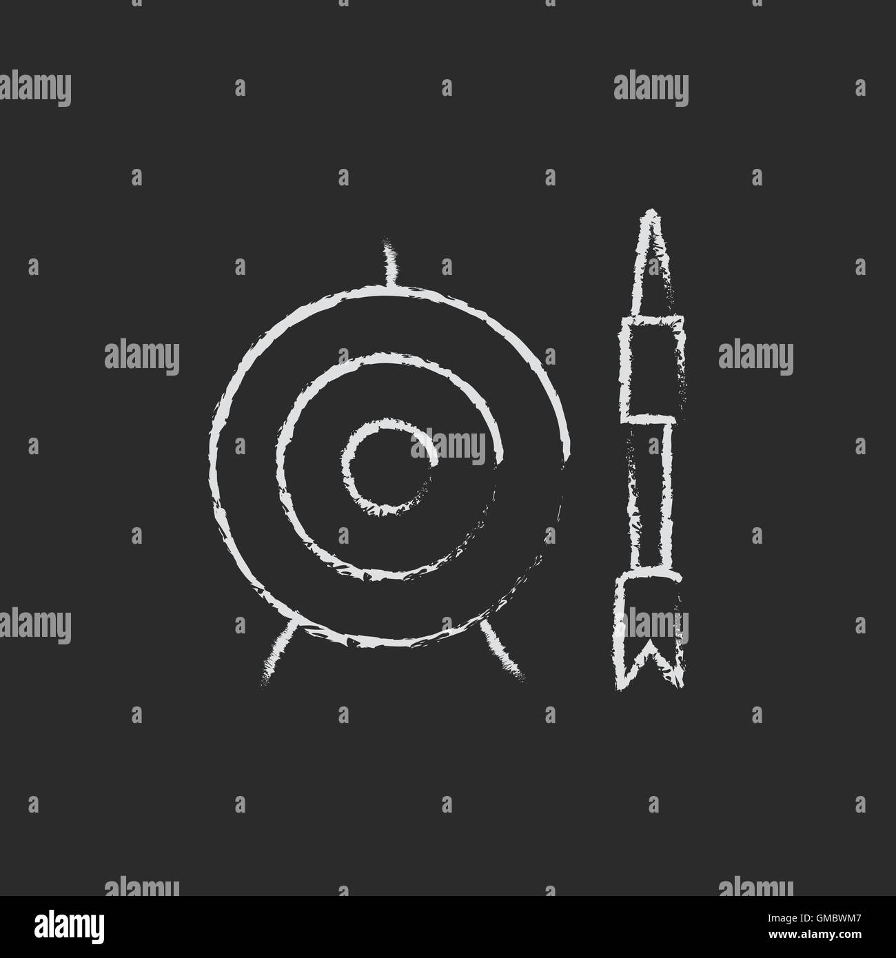 Archery target board Black and White Stock Photos & Images Alamy