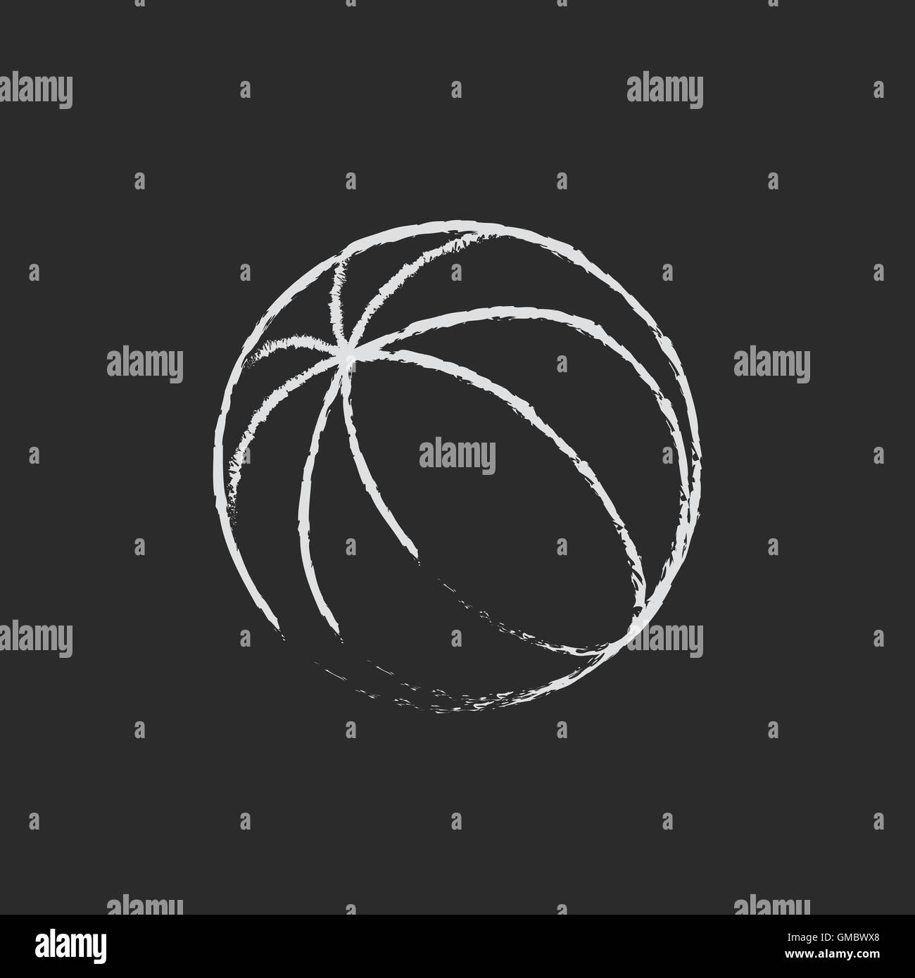 Beach ball icon drawn in chalk Stock Vector Image & Art Alamy
