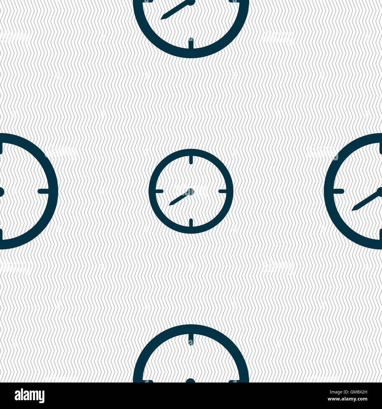 Timer sign icon. Stopwatch symbol. Seamless abstract background with ...