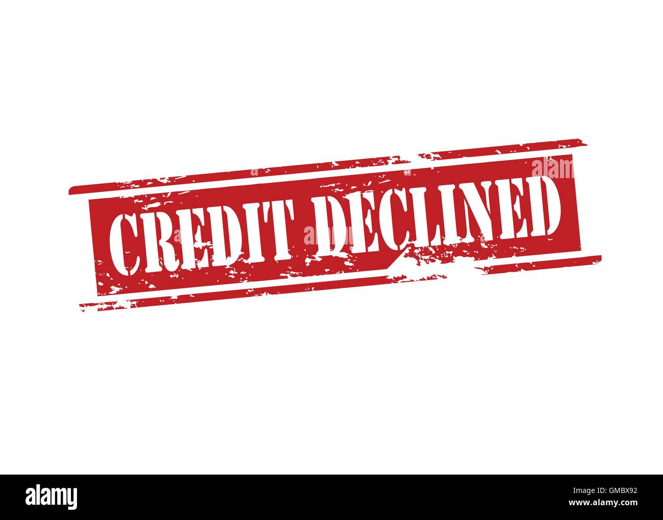 Credit declined Stock Vector