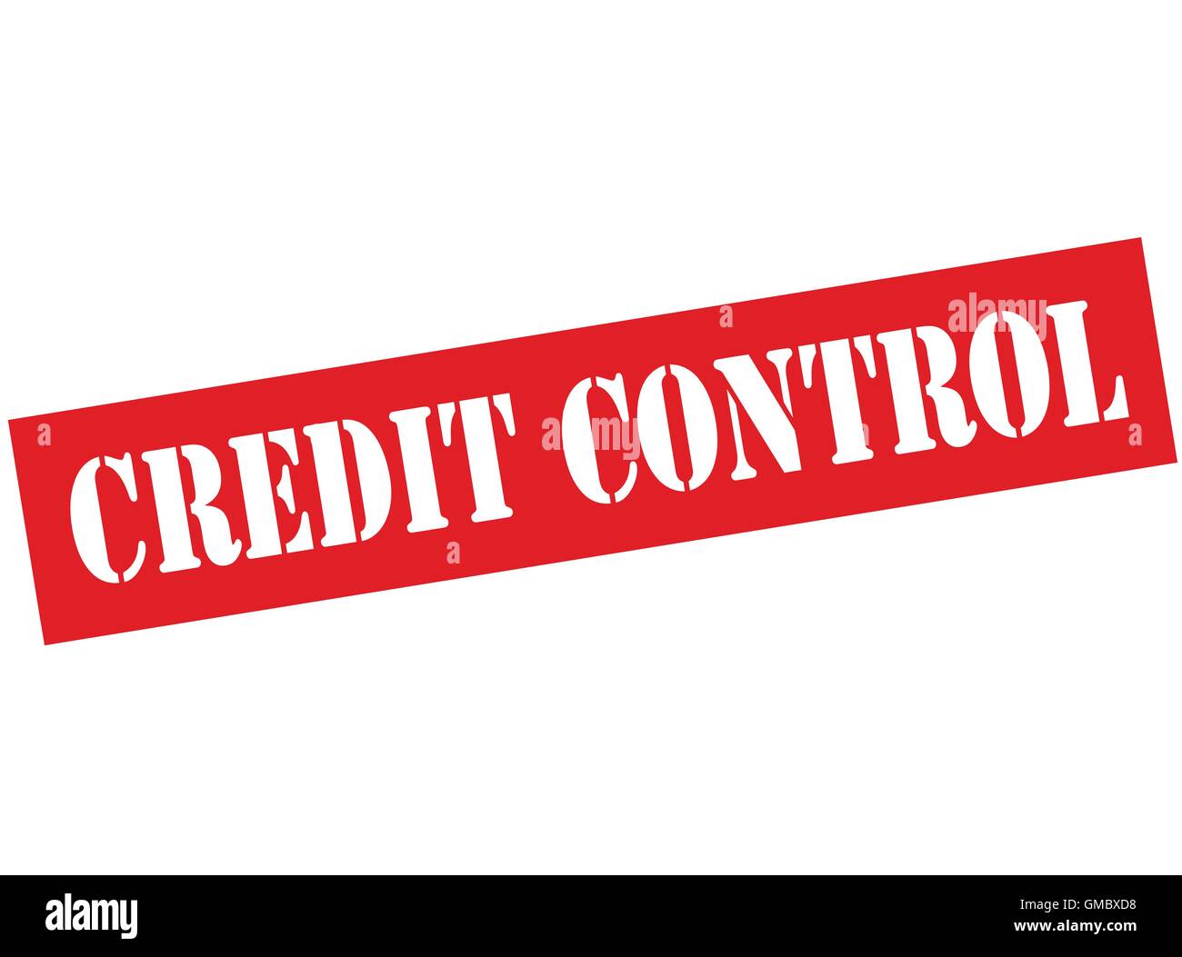 Credit control Stock Vector