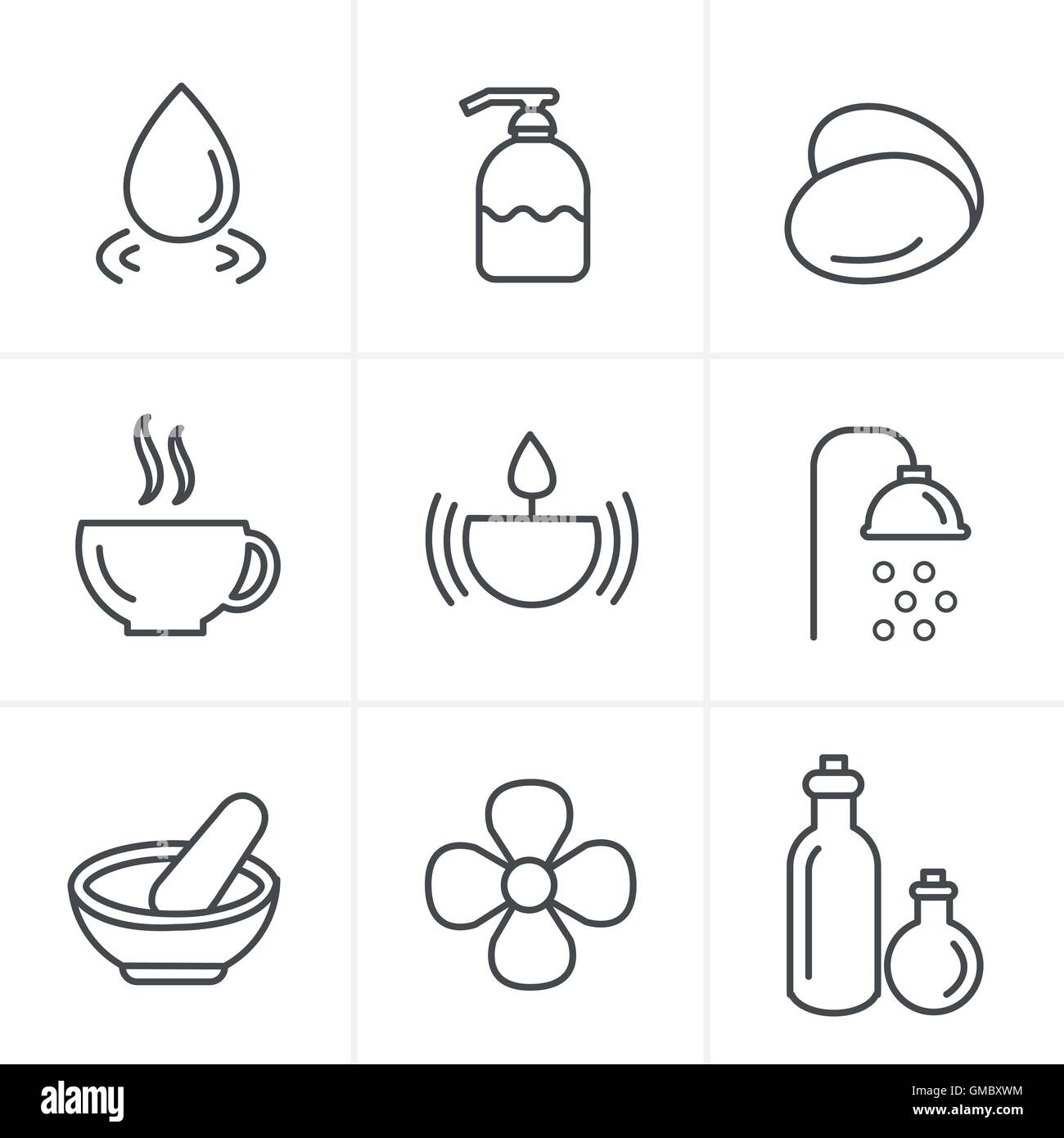 Skin Care Icons Set High Resolution Stock Photography and Images - Alamy