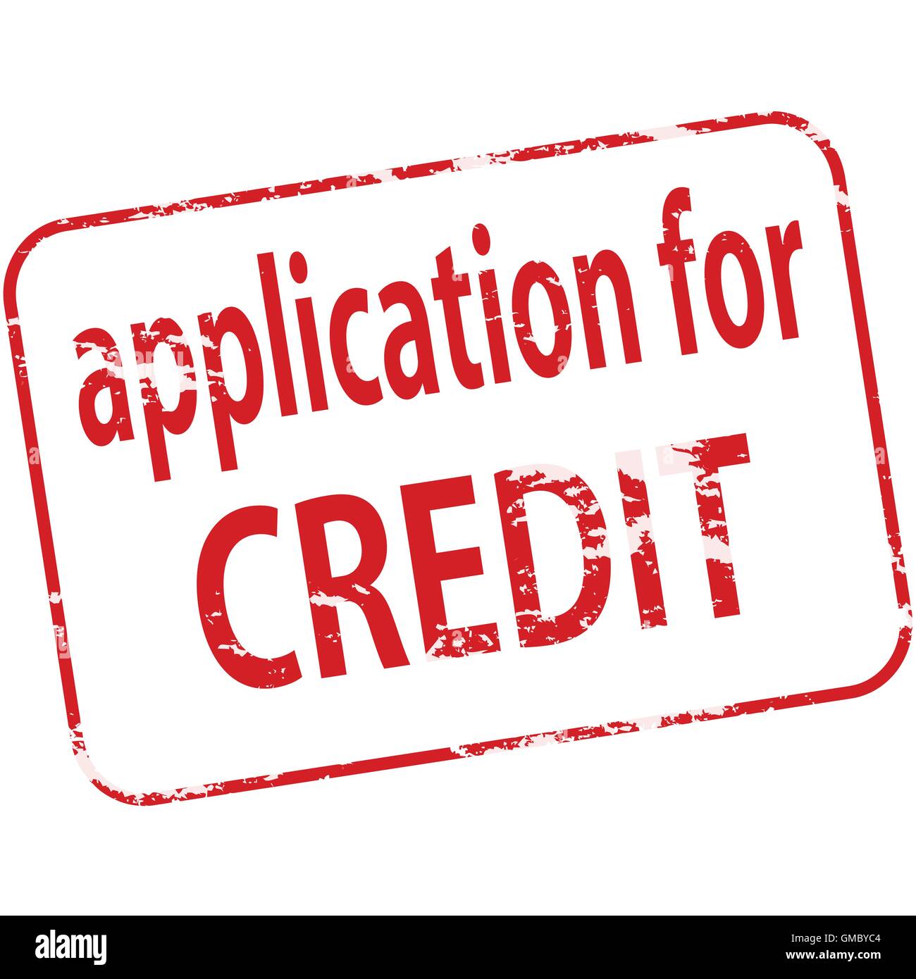 Application for credit Stock Vector