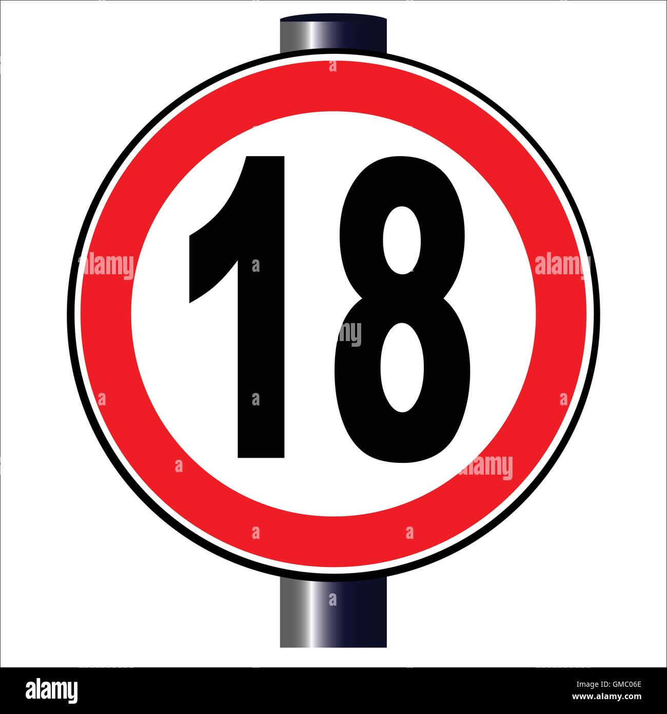 Vector 18 sign hi res stock photography and images Alamy