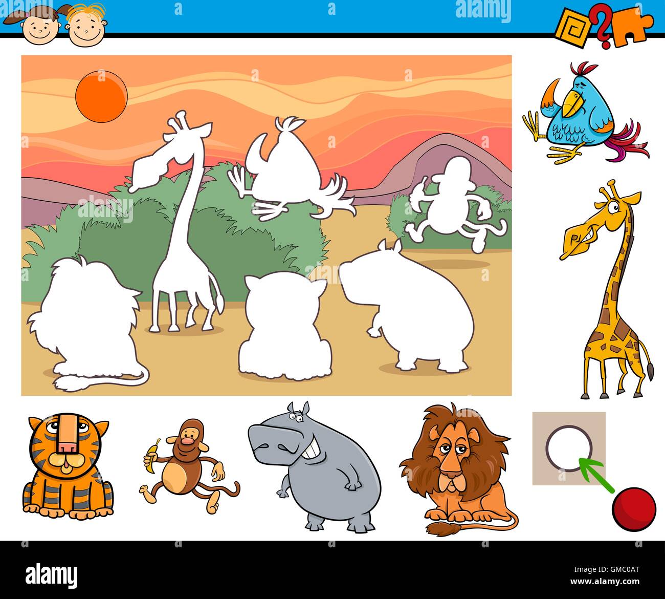 educational game for preschool kids Stock Vector Image & Art - Alamy