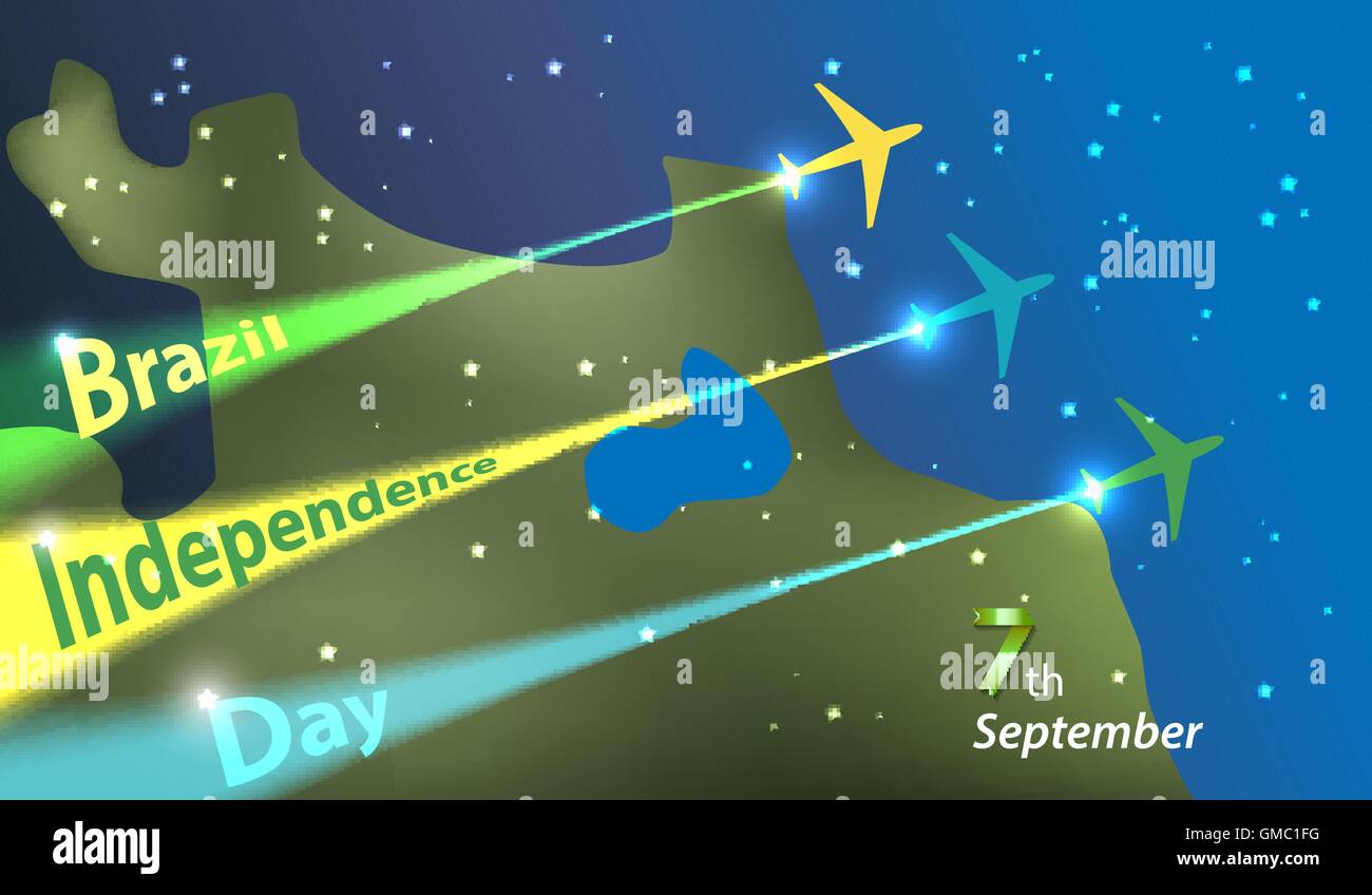 brazil independence day Stock Vector