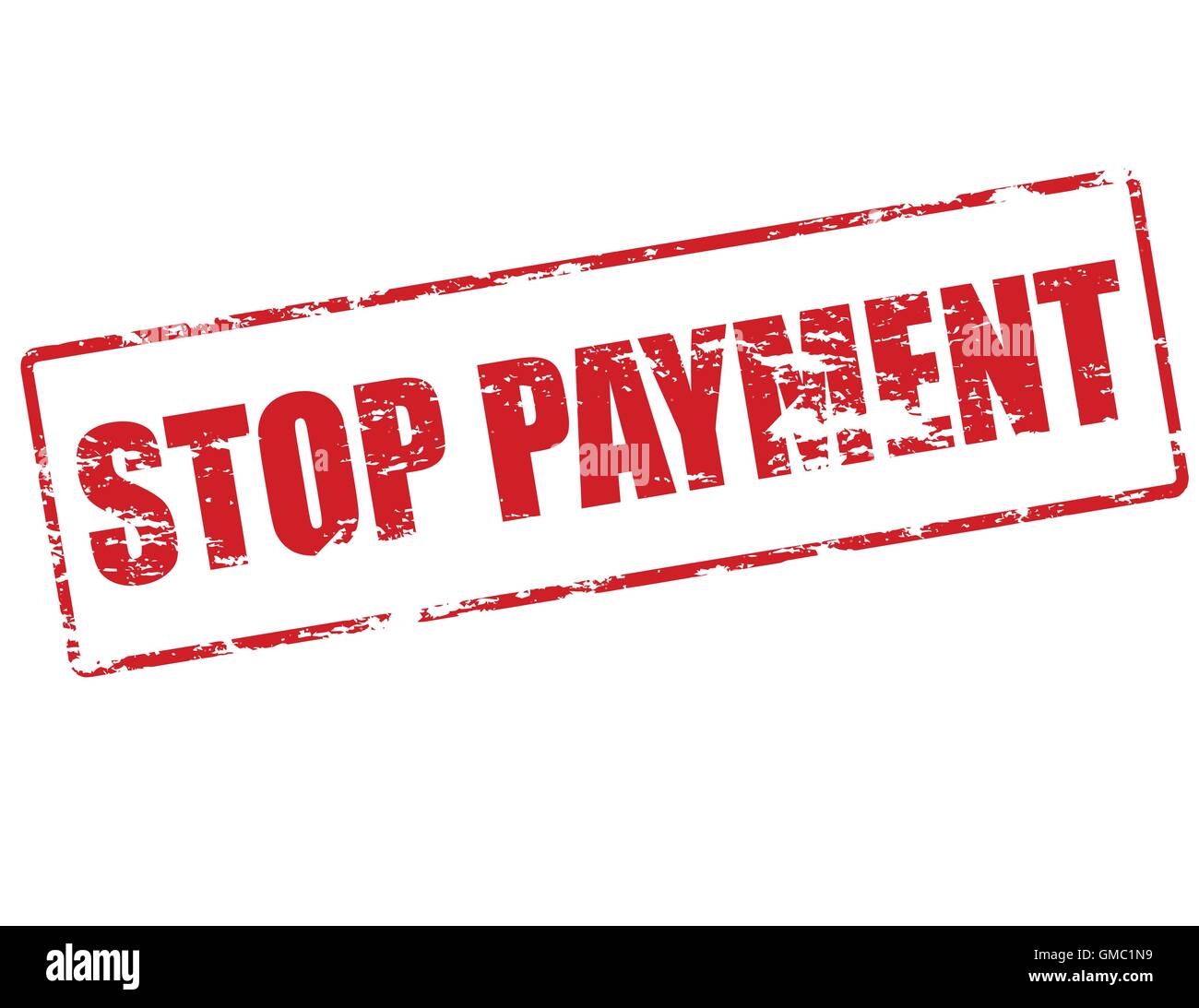 Stop payment Stock Vector