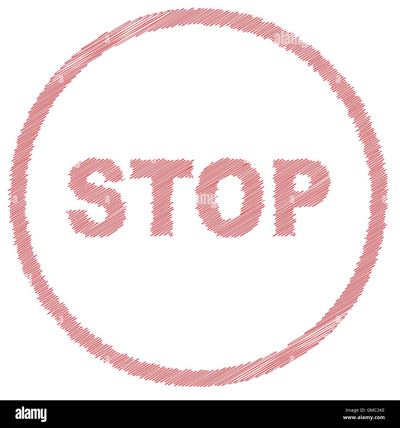 Stop Stamp Stock Vector