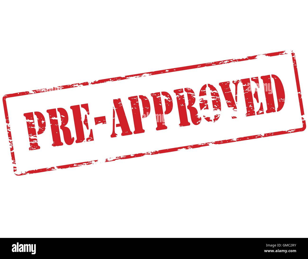 Pre approved Stock Vector