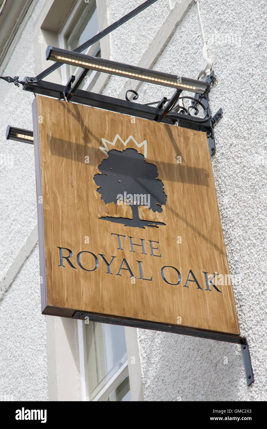 Royal Oak Pub Sign, Keswick, Lake District, England, UK Stock Photo Alamy