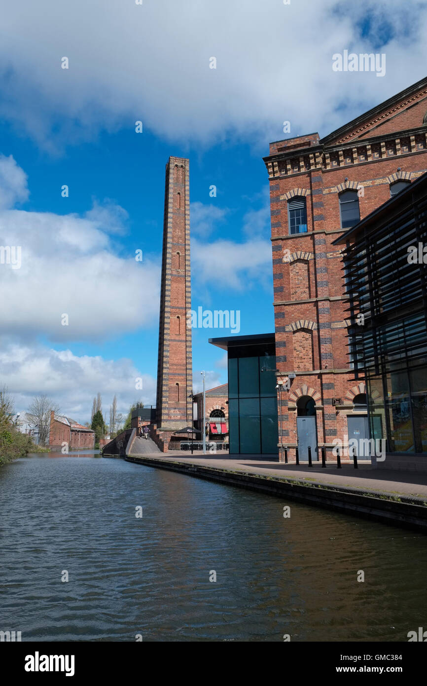 Slingfield Mill chimney, Kidderminster, Worcestershire, England Stock