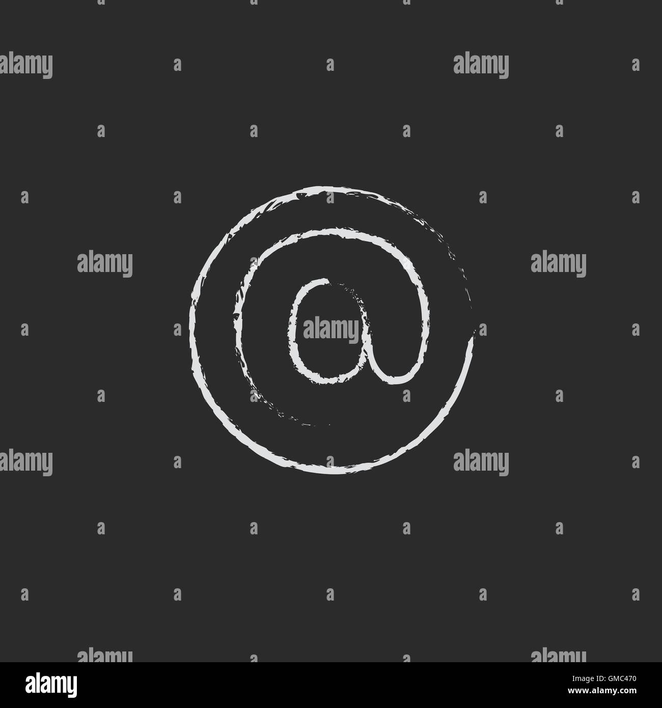 Hand email icon in Black and White Stock Photos & Images - Alamy