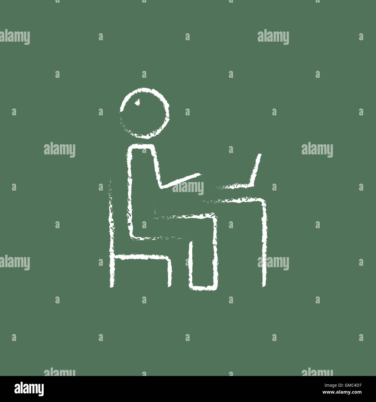 Hand drawn laptop illustration hi-res stock photography and images - Alamy