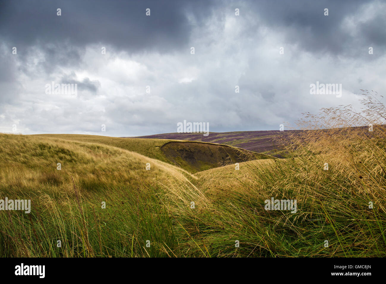 Moorland landscape, north Yorkshire, national park Stock Photo