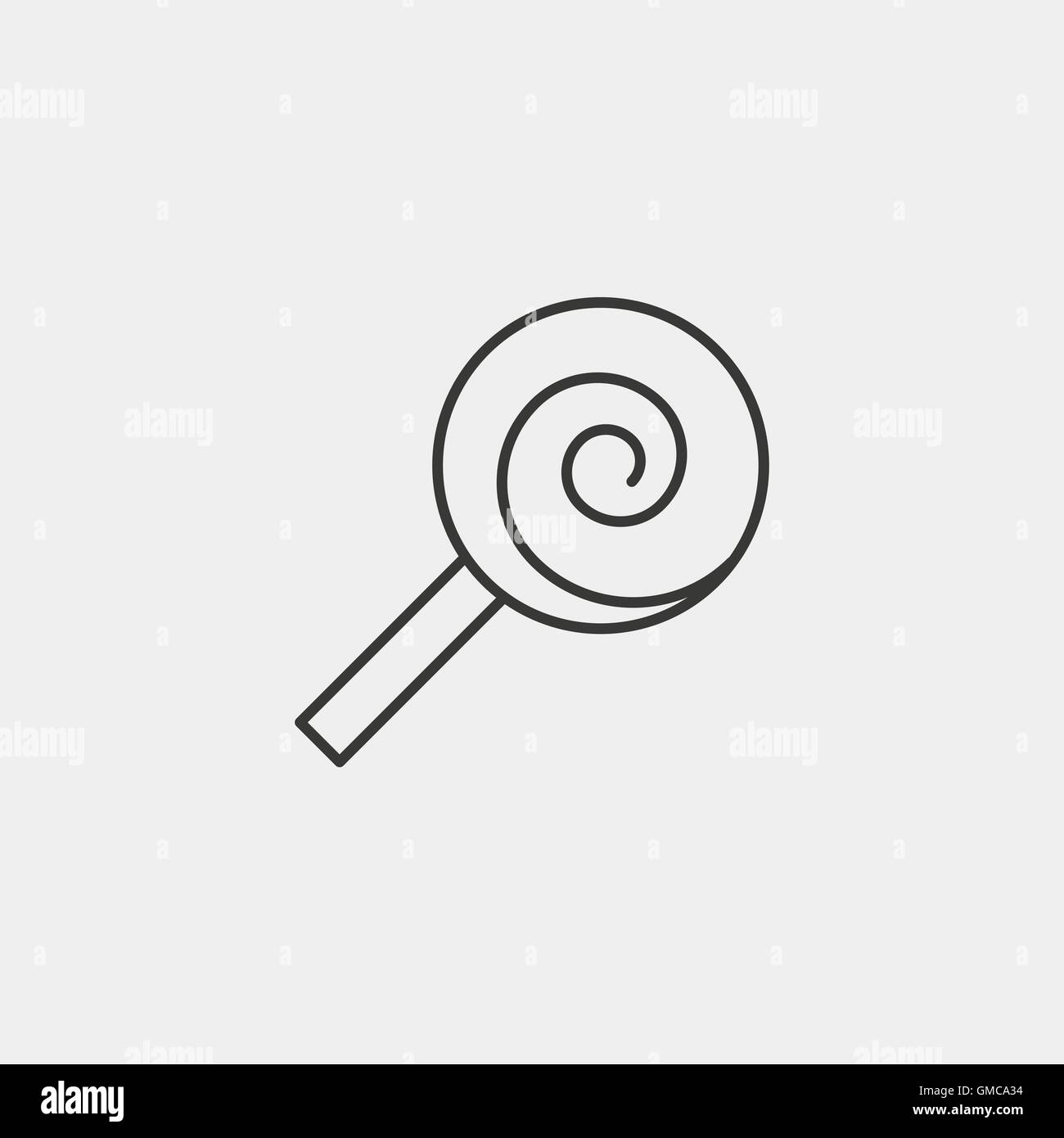 candy icon of brown outline for illustration Stock Vector Image & Art ...