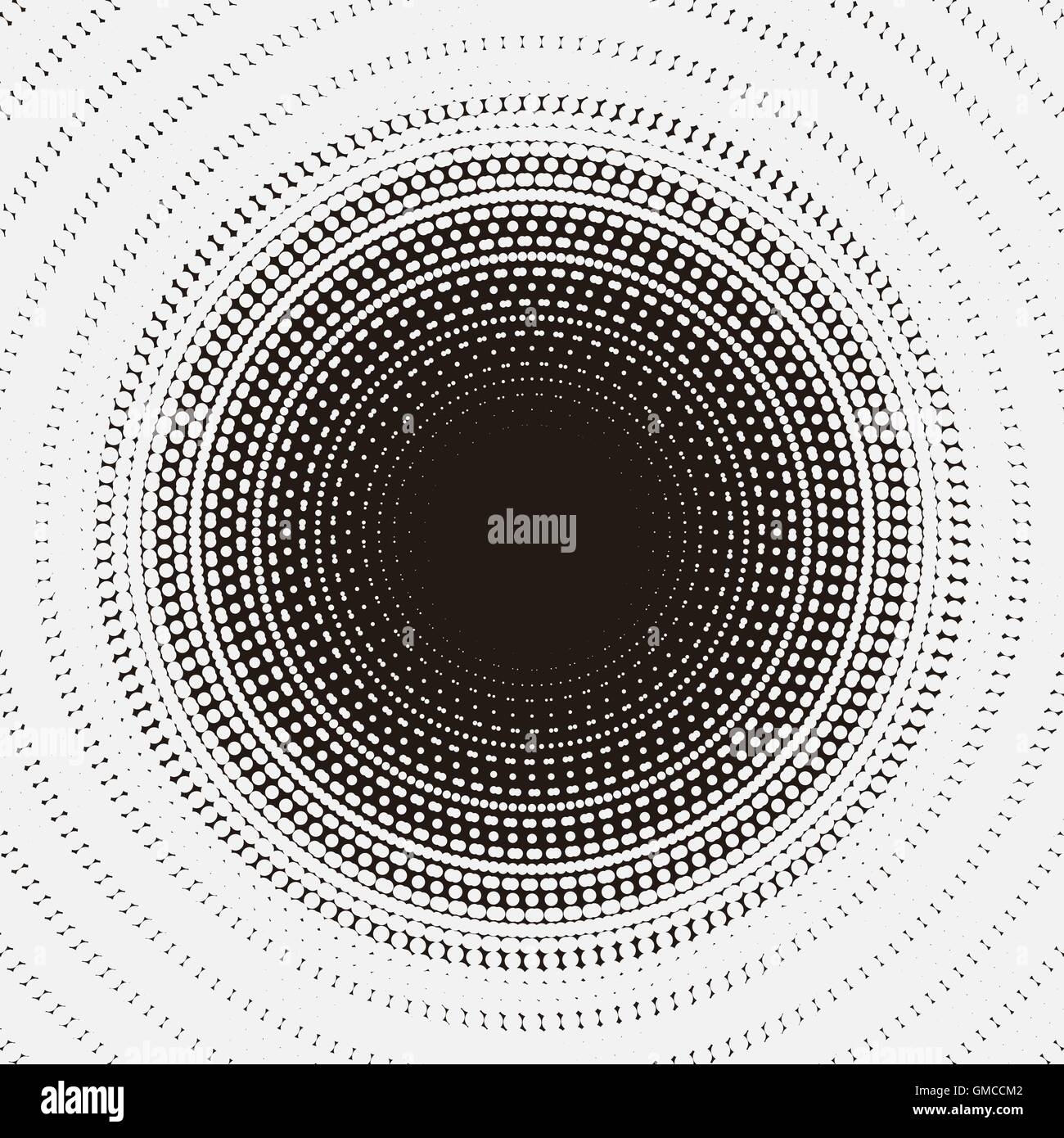 Mysterious pattern design with radiation circular dotted halftone element  Stock Vector Image & Art - Alamy