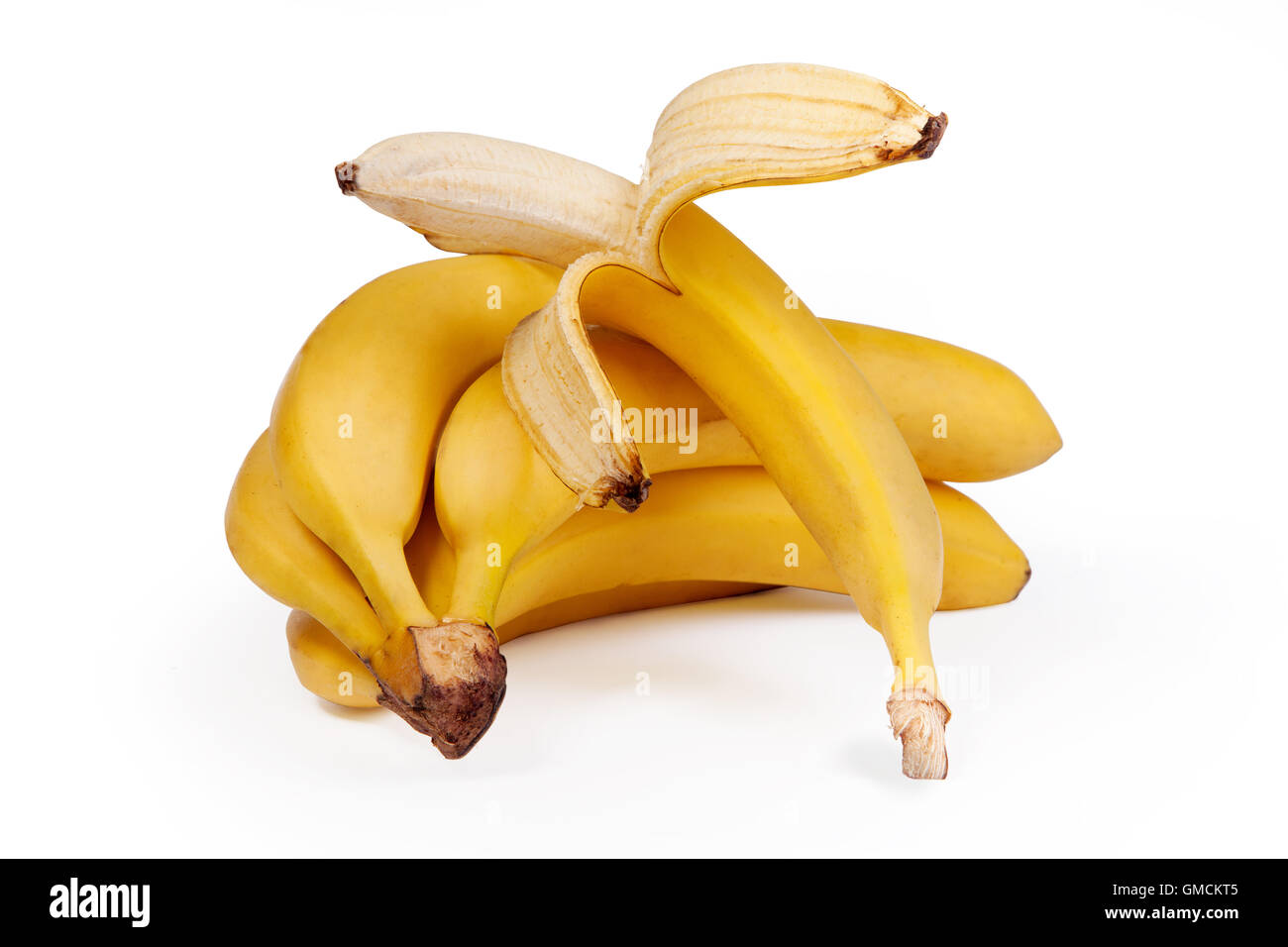A bunch of bananas isolated Stock Photo Alamy