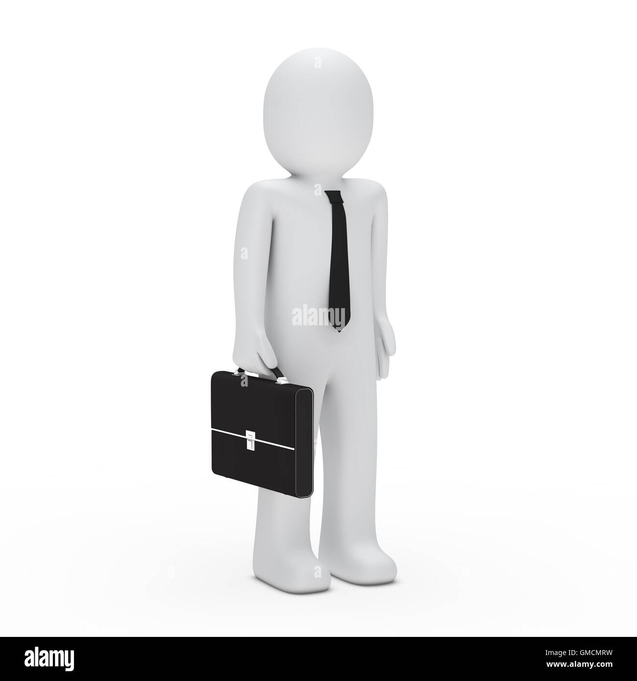 3d business man standing Stock Photo - Alamy