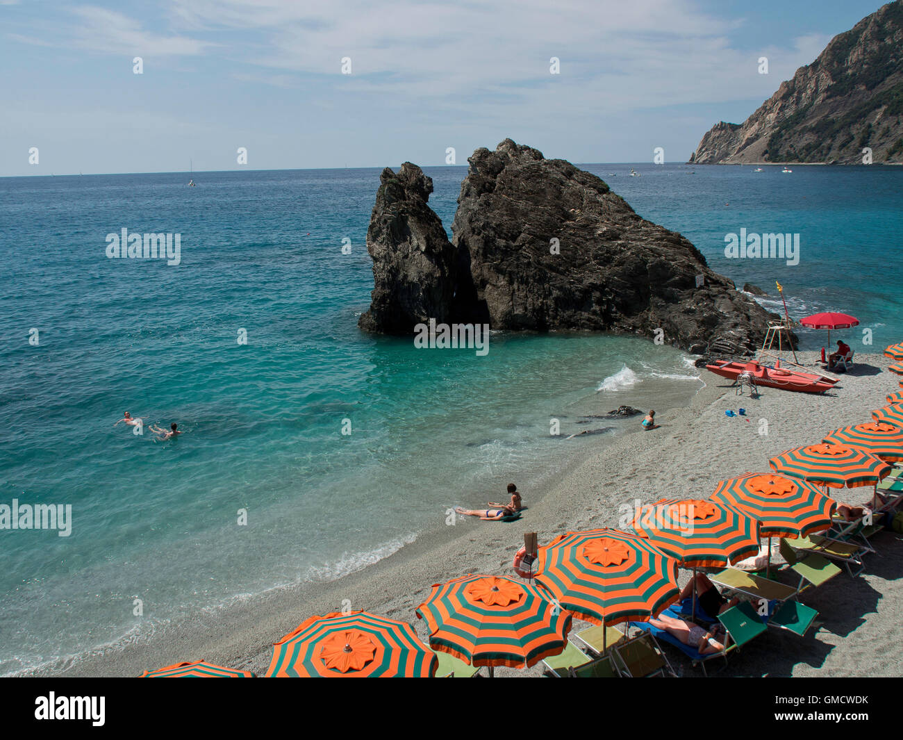 monterosso in italy Stock Photo