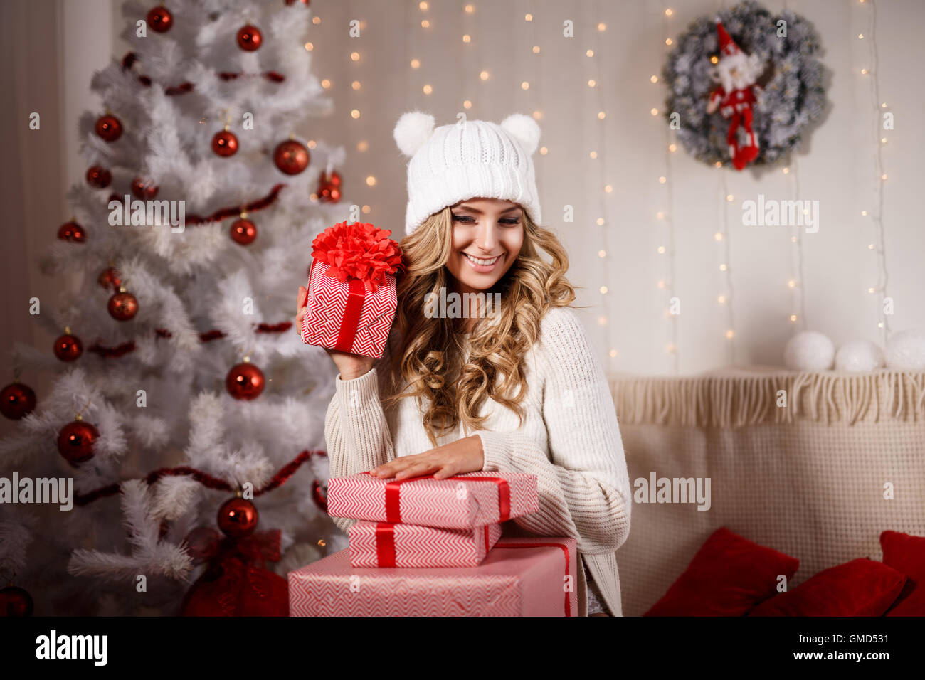 Happy blonde girl hi-res stock photography and images - Alamy