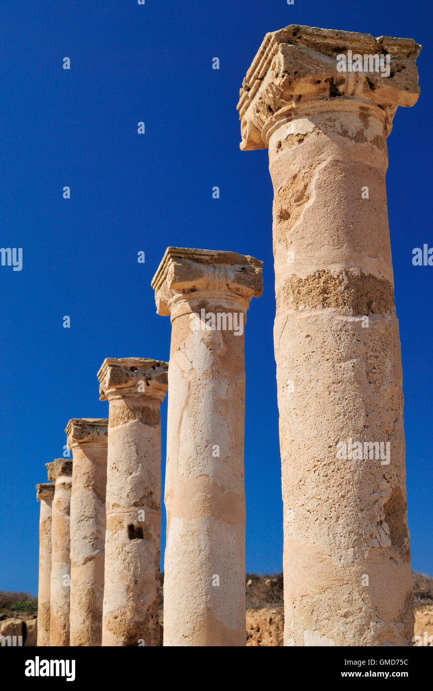 Ancient Greek columns Stock Photo Alamy