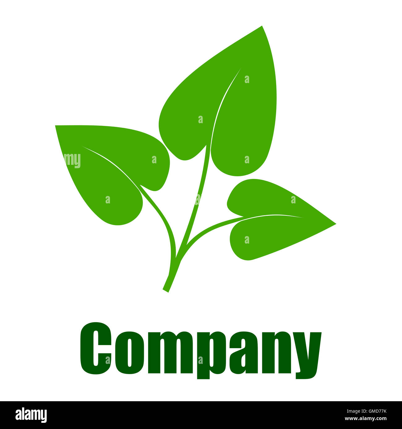 green environmental company logo Stock Photo Alamy