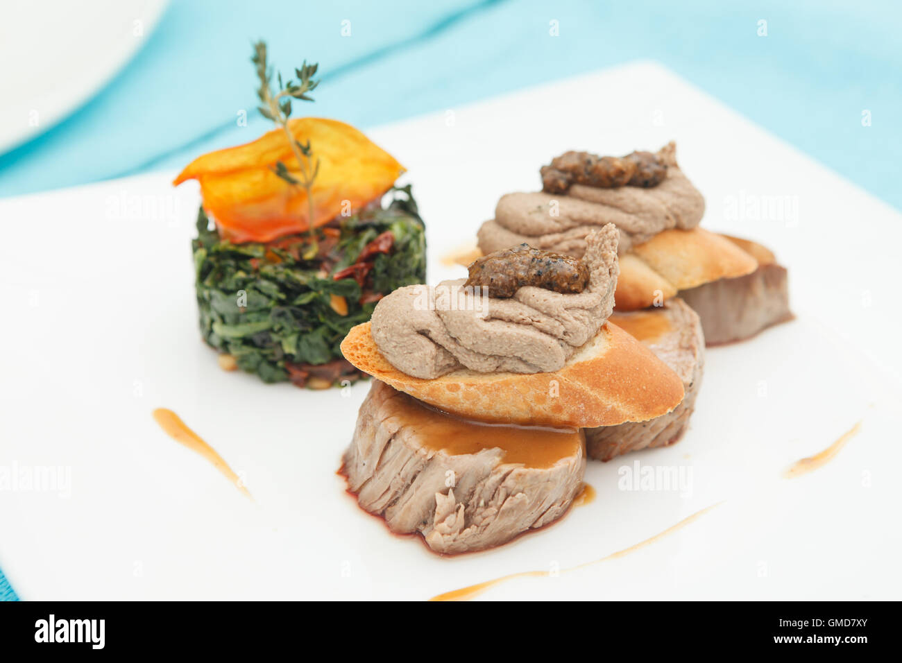 pork with spinach Stock Photo - Alamy