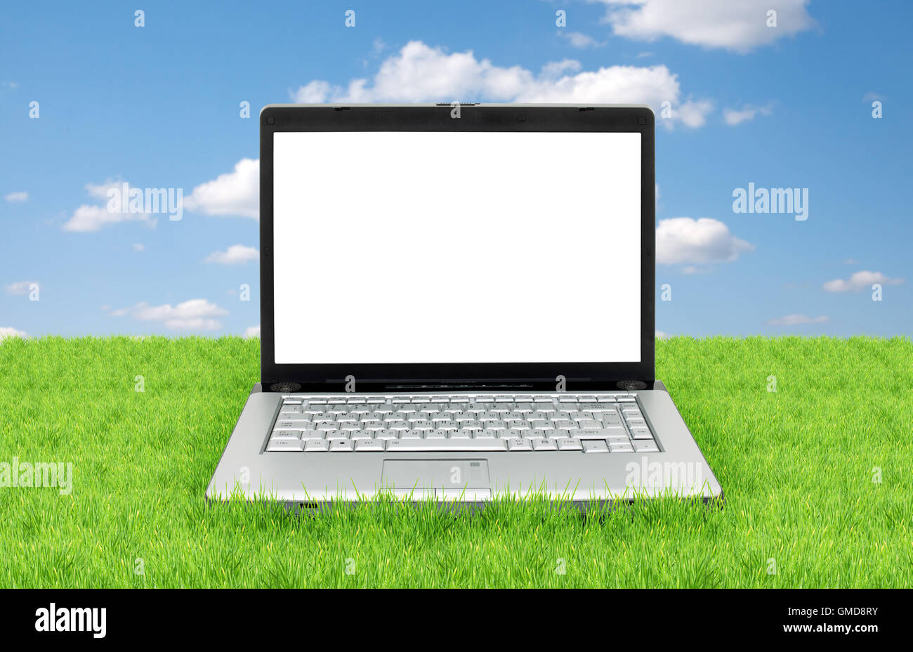 Open laptop Stock Photo